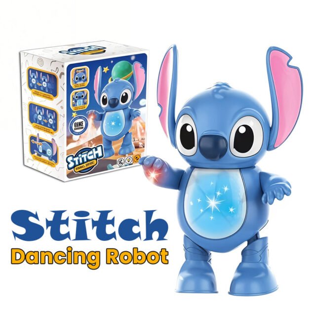 Jouet Danseur Interactif Musical Stitch avec Lumières – لعبة ستيتش الراقصة