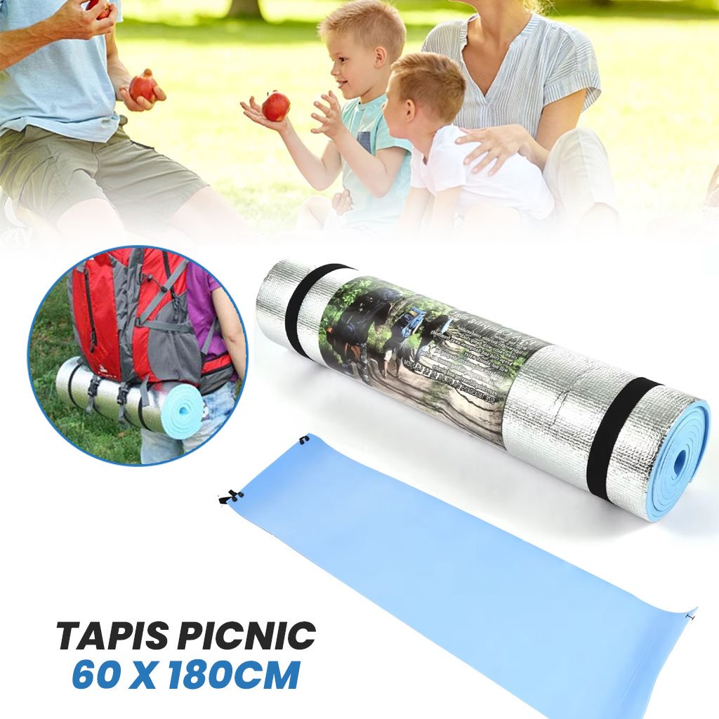 Tapis de Camping Imperméable en Mousse EVA 180x60cm – بساط للخرجات والتنزه