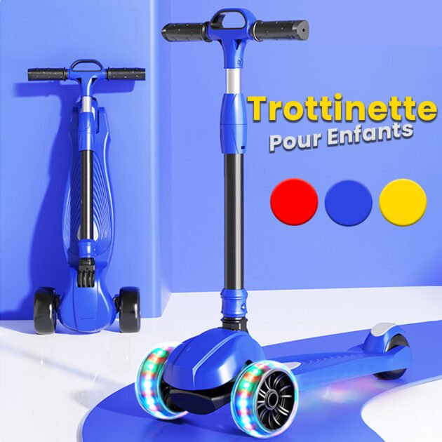 Trottinette Enfant à 3 Roues Lumineuses pour Enfants – سكوتر أطفال جيل جديد