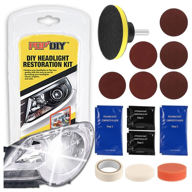 Kit Rénovation Phare Voiture - طقم تنظيف أضواء السيارة