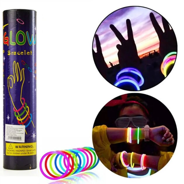 Glow Sticks Bulk Party Favors 50pcs - أساور مضيئة للحفلات