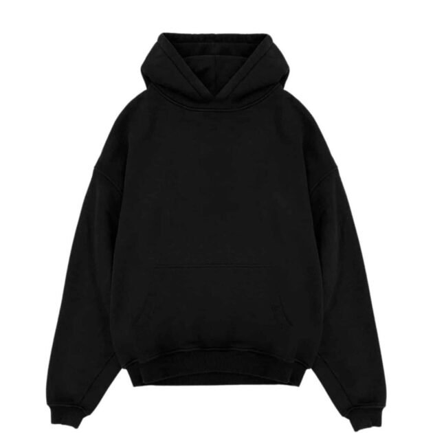 Hoodie 100% Cotton High Quality - GRIS / NOIR