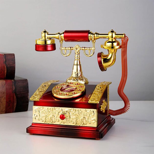 Modèle de téléphone vintage décorative