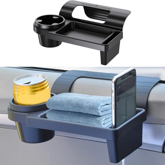 Porte-gobelet boisson, avec Support de téléphone, Étagère de rangement - حامل أكواب للمشروبات مع حامل للهاتف