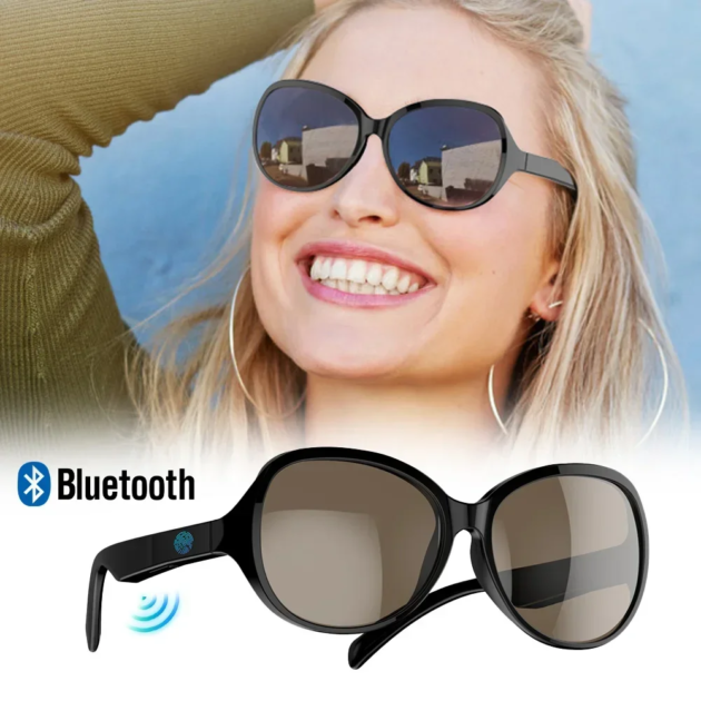 Lunettes de soleil intelligentes ecouteurs sans fil Bluetooth, appels mains libres - نظارات شمسية ذكيةو سماعات رأس لاسلكية بتقنية البلوتوث