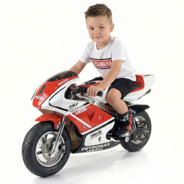 Mini Moto GP pour Enfants Moteur 49cc Démarrage à Tirette - دراجة نارية محرك بنزين