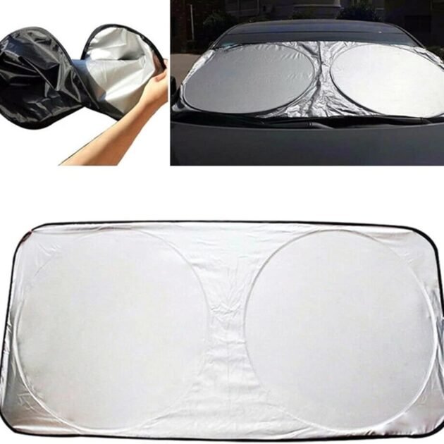 Pare-soleil de pare-brise avant et arrière de voiture protection solaire et UV - مظلة شمسية للسيارة