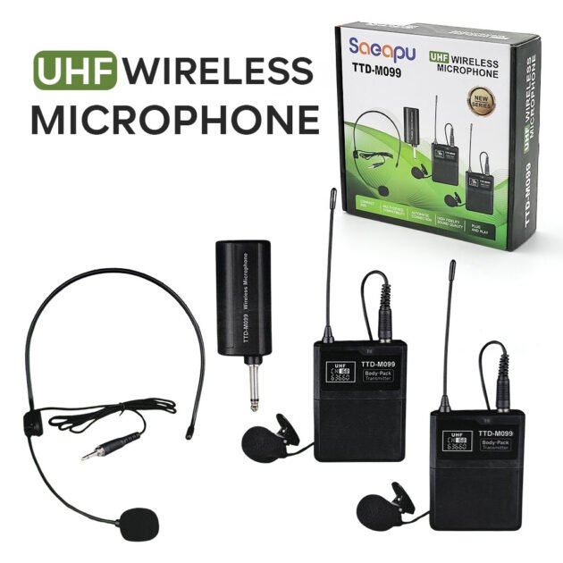 Microphone UHF Sans Fil Rechargeable TTD-M099 - ميكروفون لاسلكي قابل للشحن