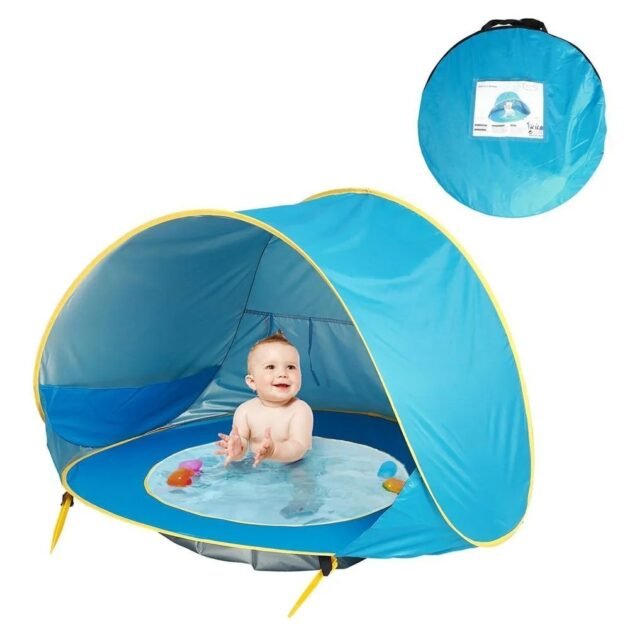 tente de plage bébé avec piscine - خيمة أطفال مع مسبح صغير للعب على الشاطئ والحديقة