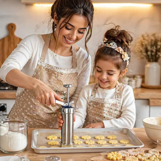 ماكينة صنع الغريبة والبسكوي الاحترافية – متعة تحضير الحلويات مع العائلة