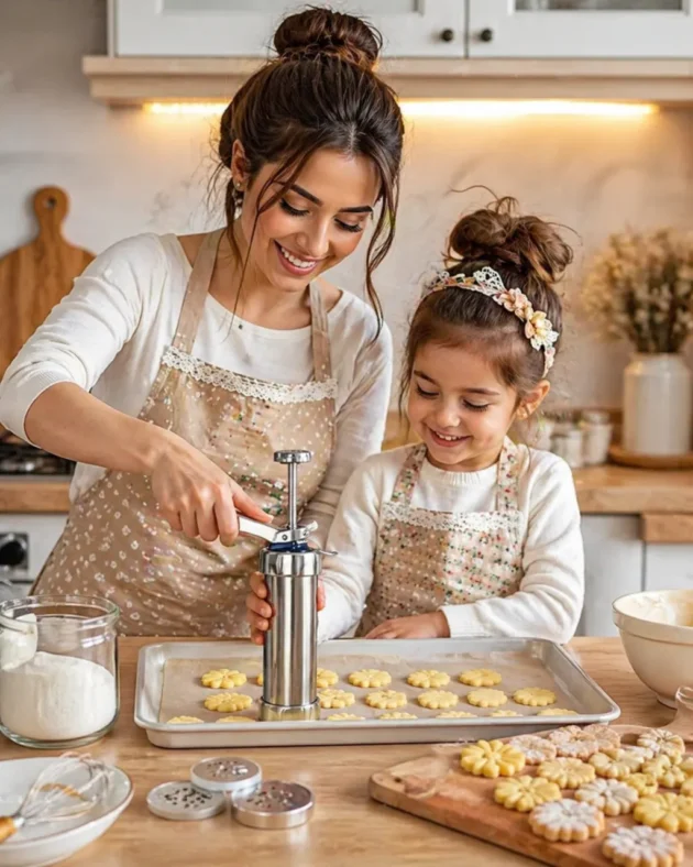 ماكينة صنع الغريبة والبسكوي الاحترافية – متعة تحضير الحلويات مع العائلة