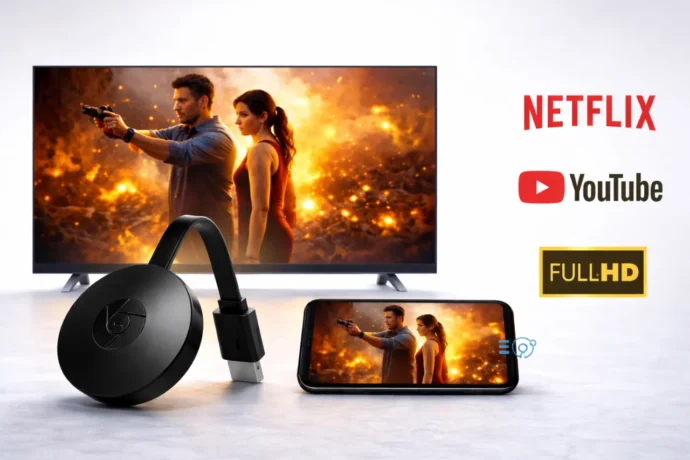 Chromecast 4K Media Streamer – بث لاسلكي بجودة عالية