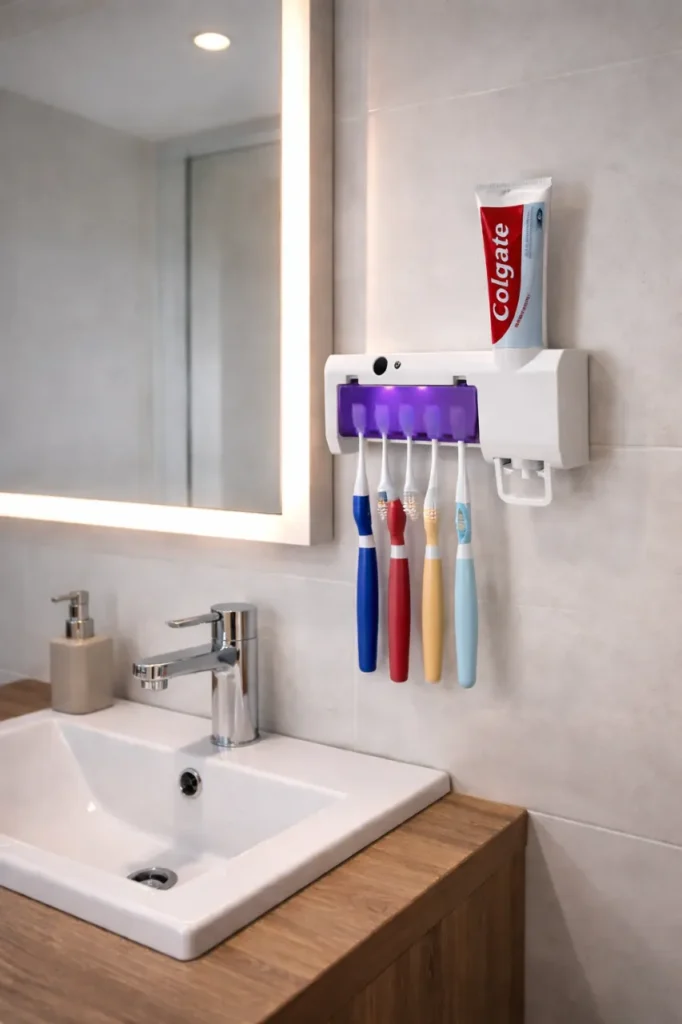 معقم فرش الأسنان متعدد الوظائف – Multi-Function Toothbrush Sterilizer.