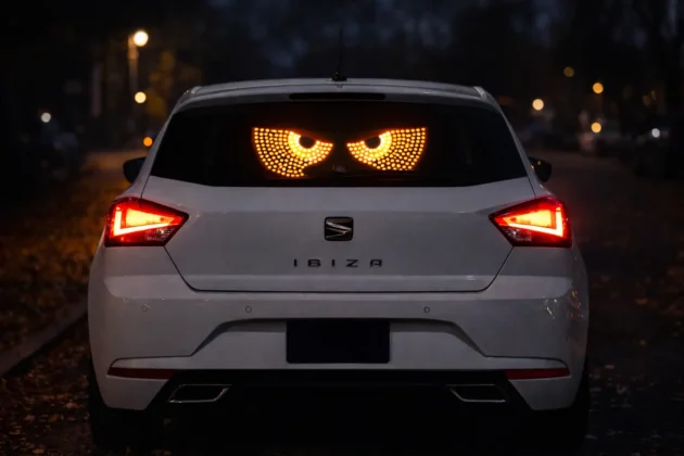 Devil’s Eye LED USB للسيارات – عيون مضيئة بتأثير هجومي .