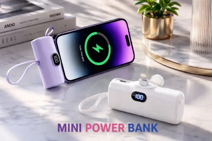 Mini Power Bank – شاحن محمول خفيف وقوي بسعة 5000mAh