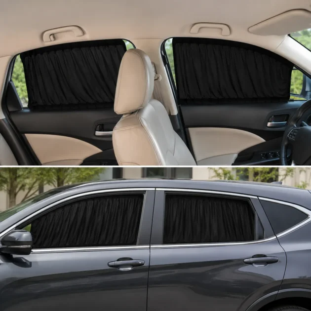 Side Curtain Car Sunshade – Size L (53cm)