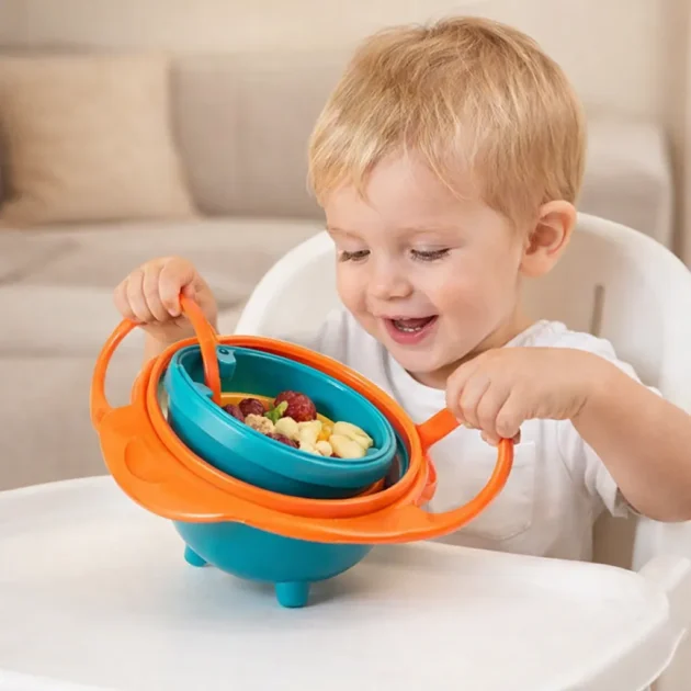 وعاء الأطفال الدوّار المضاد للانسكاب 360° | Gyro Bowl Spill-Proof