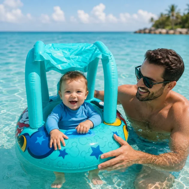 Baby Float Premium™ | عوامة أطفال فاخرة للبحر والمسبح .