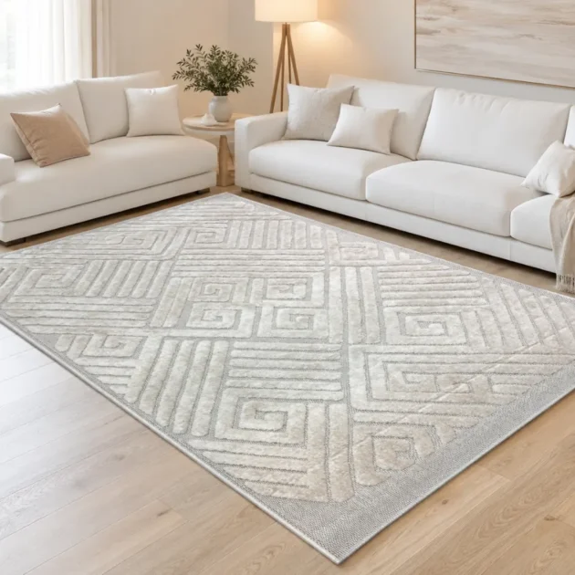 Tapis Éclat – Tapis Moderne Relief Géométrique | 200×280 cm