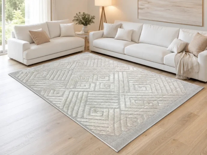 Tapis Éclat – Tapis Moderne Relief Géométrique | 200×280 cm