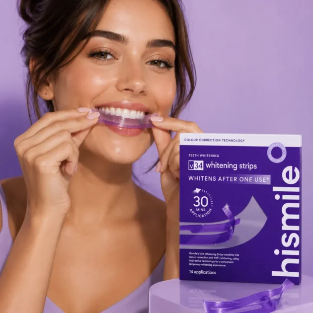HiSmile V34 Whitening Strips – شرائط تبييض الأسنان الفورية