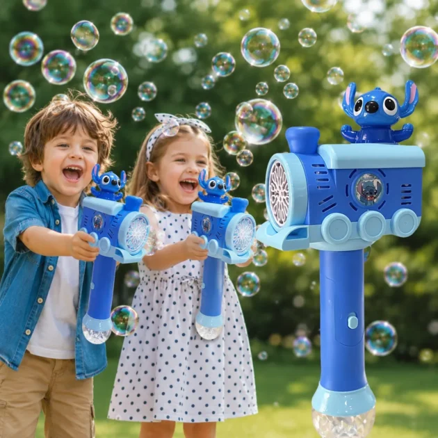 Stitch Bubble Gun for Kids – Automatic Bubble