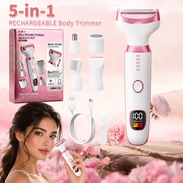 جهاز 5 IN 1 MULTIFUNCTIONAL BEAUTY KIT لإزالة الشعر والعناية بالجمال