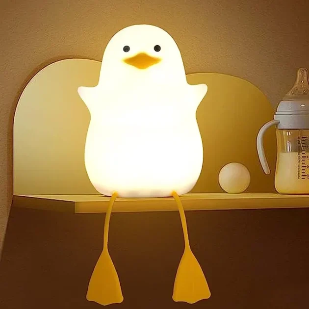 Duck LED Night Light – مصباح بطّة سيليكون ناعم للأطفال