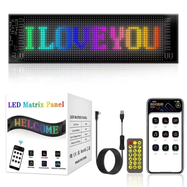لوحة LED Matrix Panel الذكية القابلة للبرمجة RGB