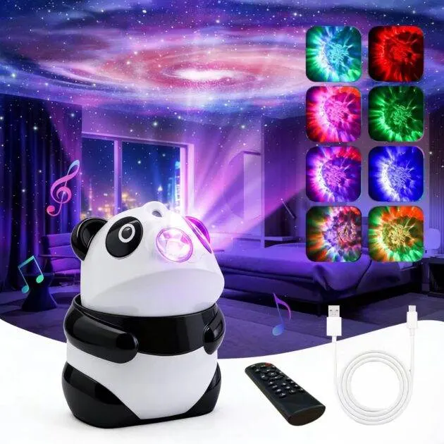 مصباح باندا الليلي | Panda Night Light Projector
