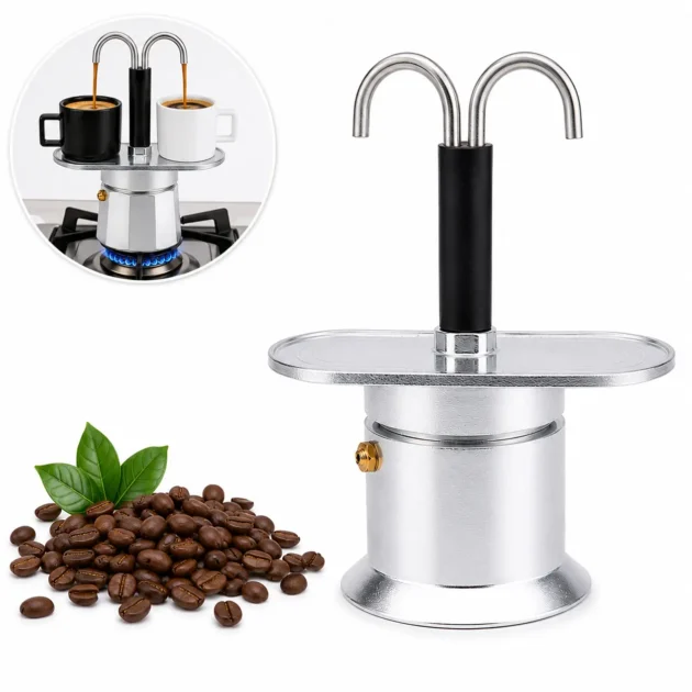 صانع قهوة الإسبريسو لكوبين | Cafetière Espresso 2 Tasses