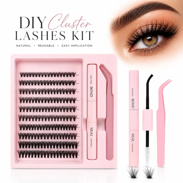 طقم الرموش العنقودية – Pack Faux Cils Cluster