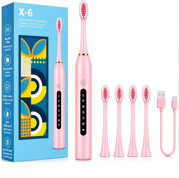 GVUMEI E-X6 – فرشاة أسنان كهربائية احترافية