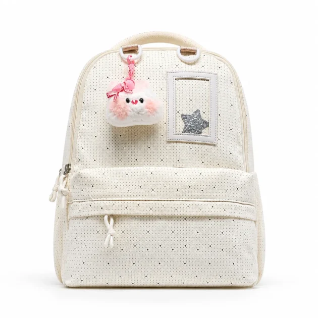 حقيبة مدرسية أنيقة Sac à Dos Élégant – Off White