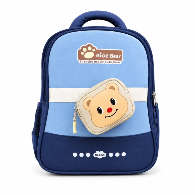 حقيبة أطفال بتصميم الدب Nice Bear – Bleu