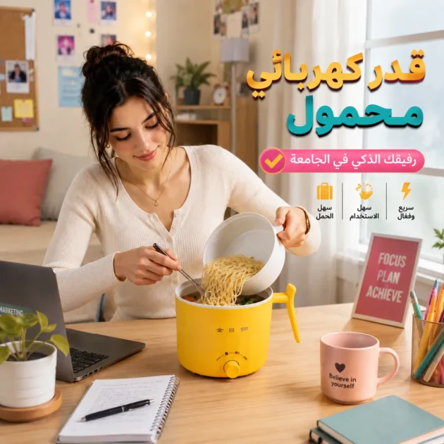 قدر كهربائي محمول — Marmite électrique portable
