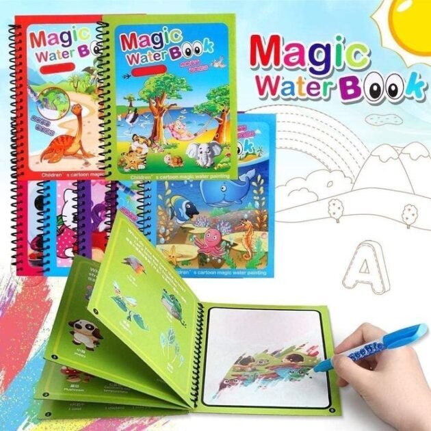 كتاب الرسم بالماء السحري للأطفال – Livre de peinture à l’eau magique pour enfants